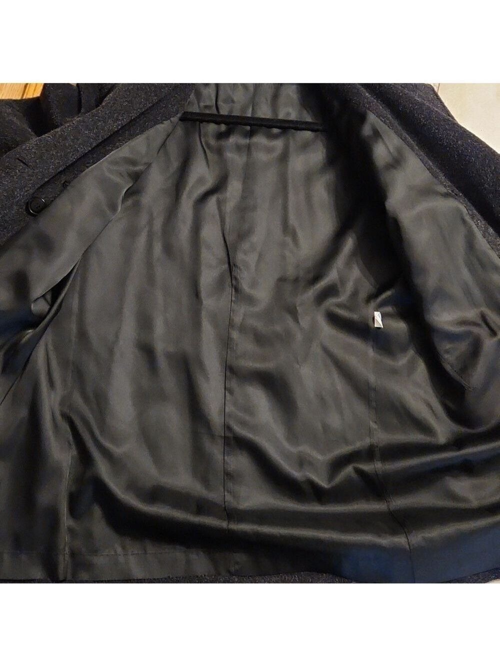 Forecaster of Boston Pure Wool Mohair PeaCoat Size: 10 Charcoal gray mid length - Picture 12 of 15